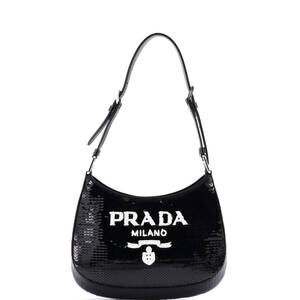 Prada Cleo Shoulder Bag Sequins Small #203544P24B
